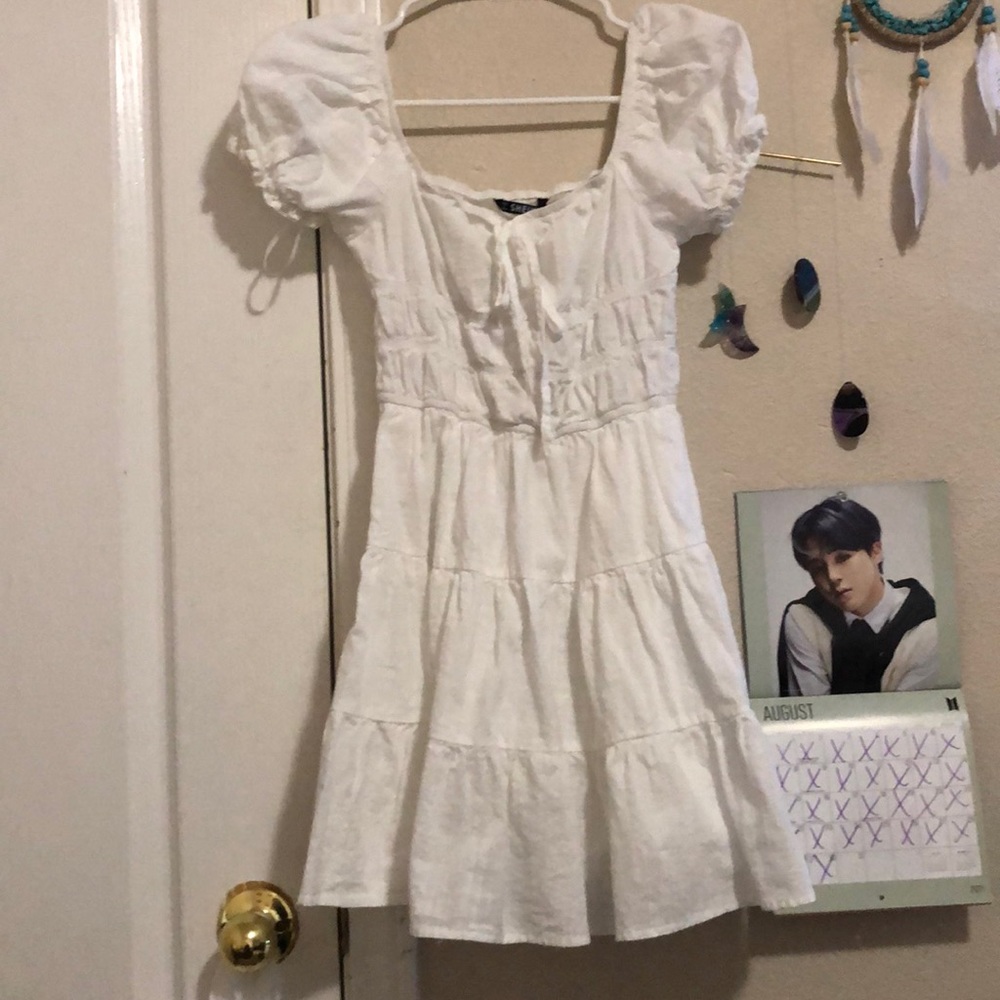 White Cottage Core dress